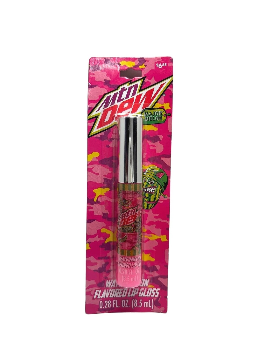 Mountain Dew Major Melon Pink Watermelon Sparkling Lip Gloss .28 fl oz / 8.5 mL